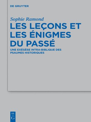 cover image of Les leçons et les énigmes du passé